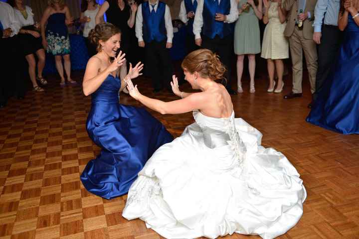 For those who wore or are planing to wear their gown during the reception