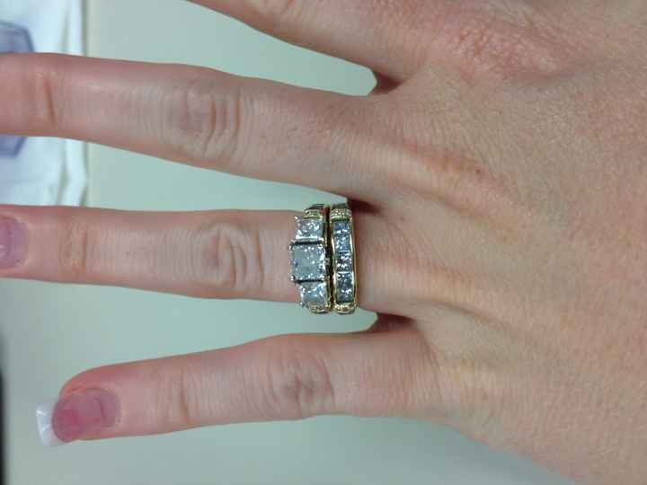 What kind of wedding band for a 3 stone engagement ring?