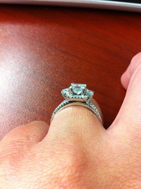 I'd love to see everyone's engagment rings.