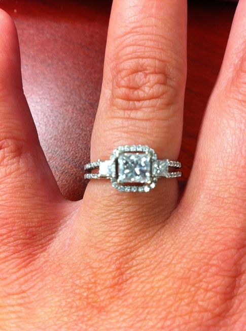 I'd love to see everyone's engagment rings.