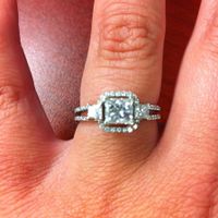 I'd love to see everyone's engagment rings.