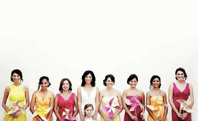 Flower-less bridesmaid bouquets ideas!