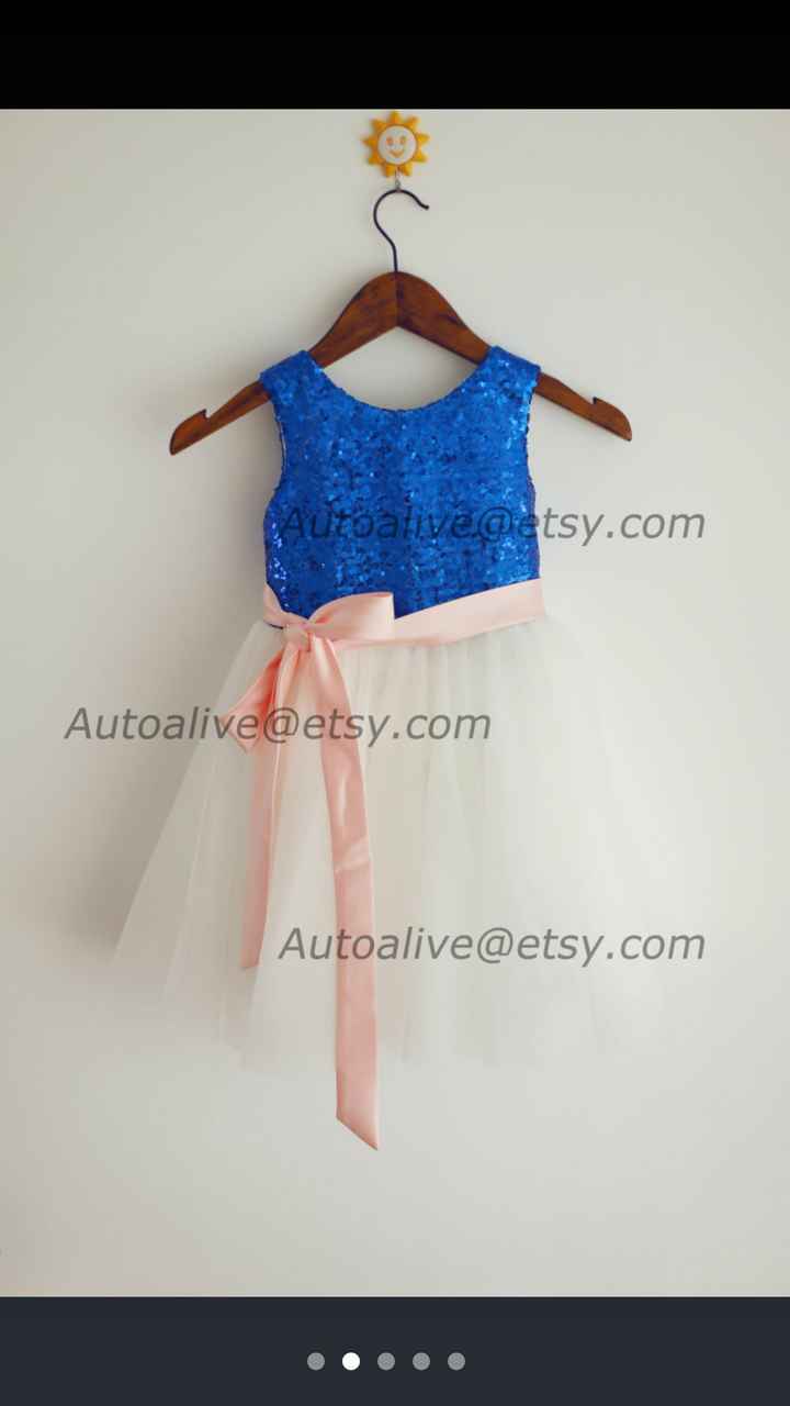 So excited! Flower girl dresses came in wrong color and size!!