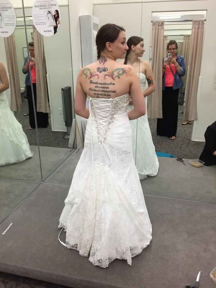 Were you surprised by your wedding dress choice?