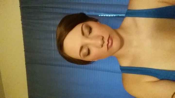 Hair and makeup trial, along with a surprise shower