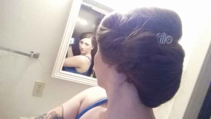 Hair and makeup trial, along with a surprise shower