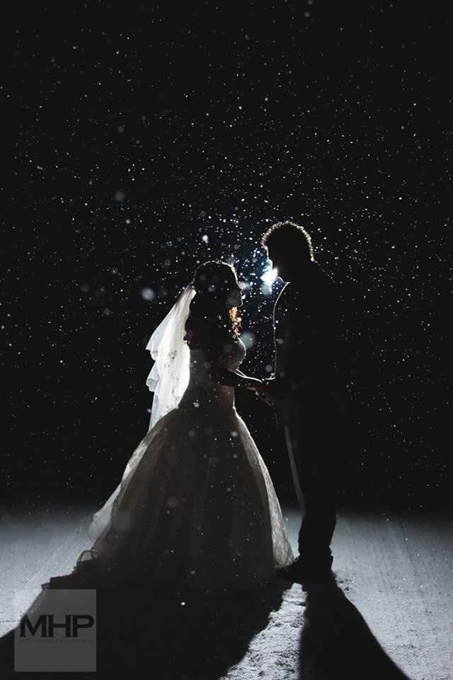 Now my photographer has me hoping for snow on my wedding day...