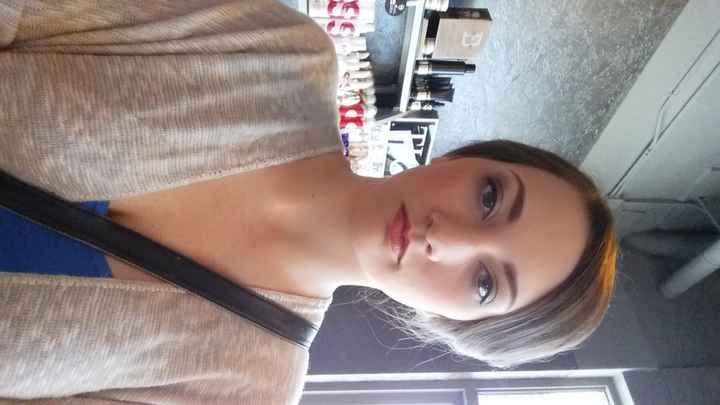 Hair and makeup trial, along with a surprise shower
