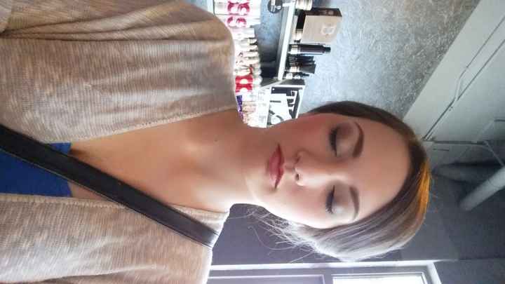 Hair and makeup trial, along with a surprise shower