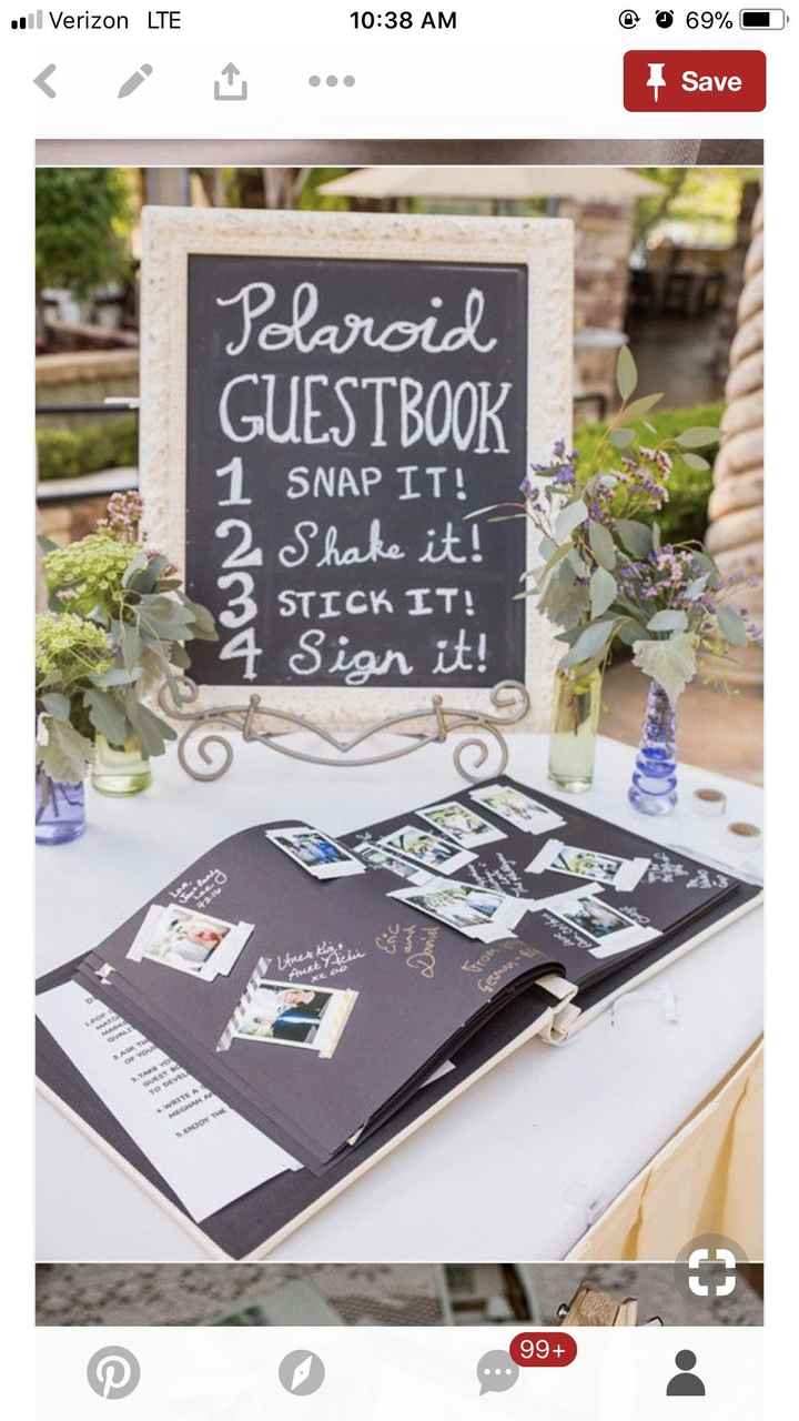 How to Set Up a Polaroid Guest Book Station  Polaroid guest book, Wedding  guest book unique, Wedding guest book