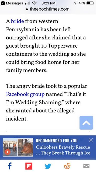 Who brings Tupperware to a wedding?? - 2