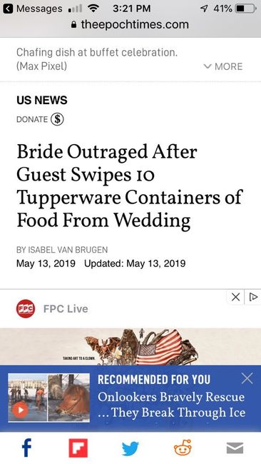 Who brings Tupperware to a wedding?? 3