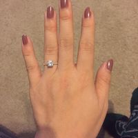 Band for cushion cut yellow gold engagement ring - 1