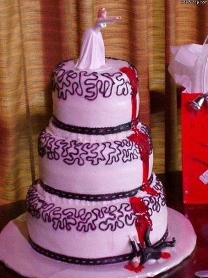 Stuck between two cake toppers... ahhh