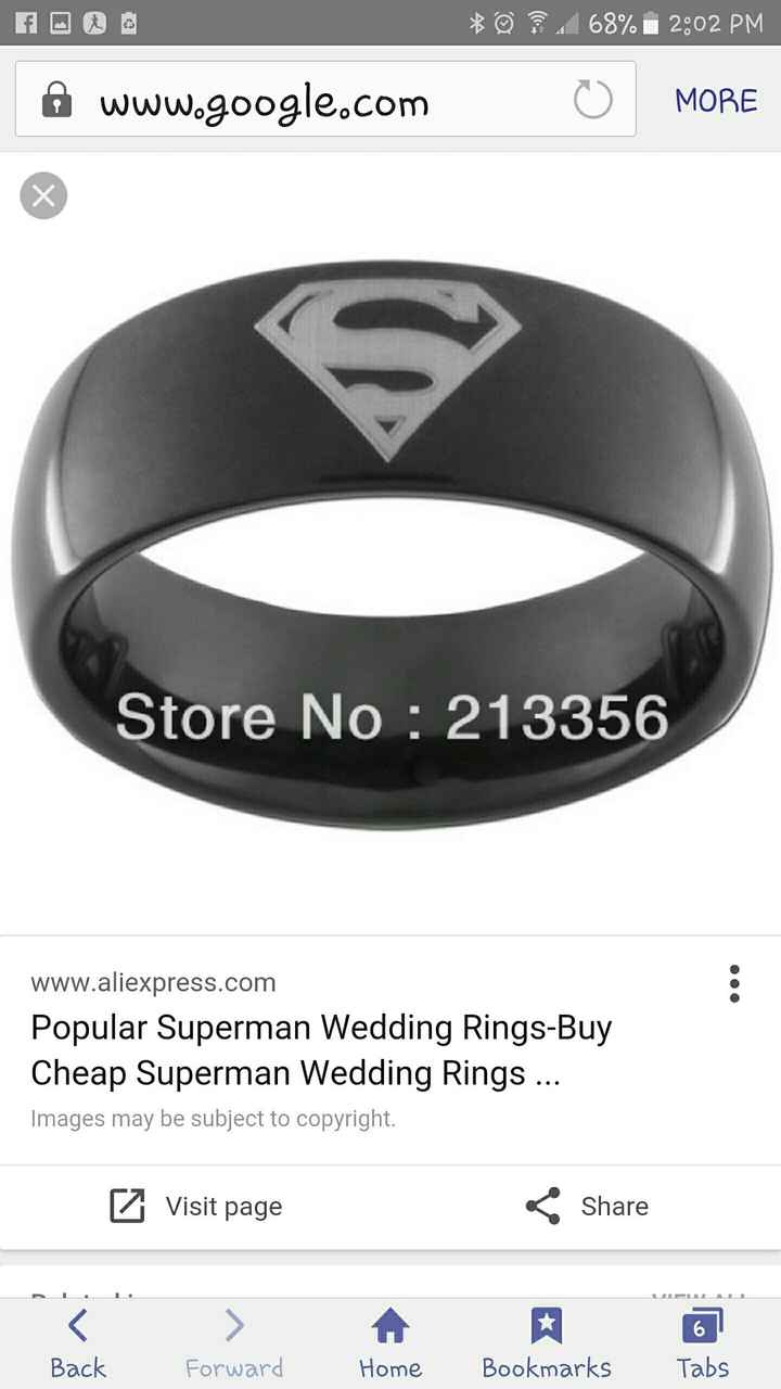 Who wore their rings before the wedding?