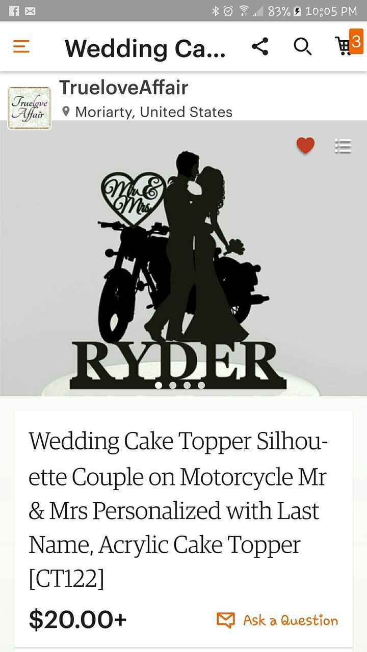 Cake Topper Question