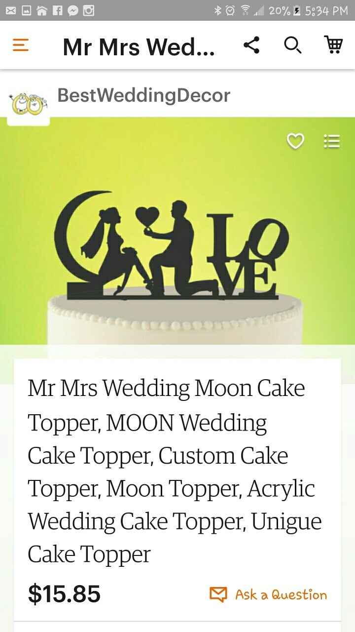 Customized cake topper?