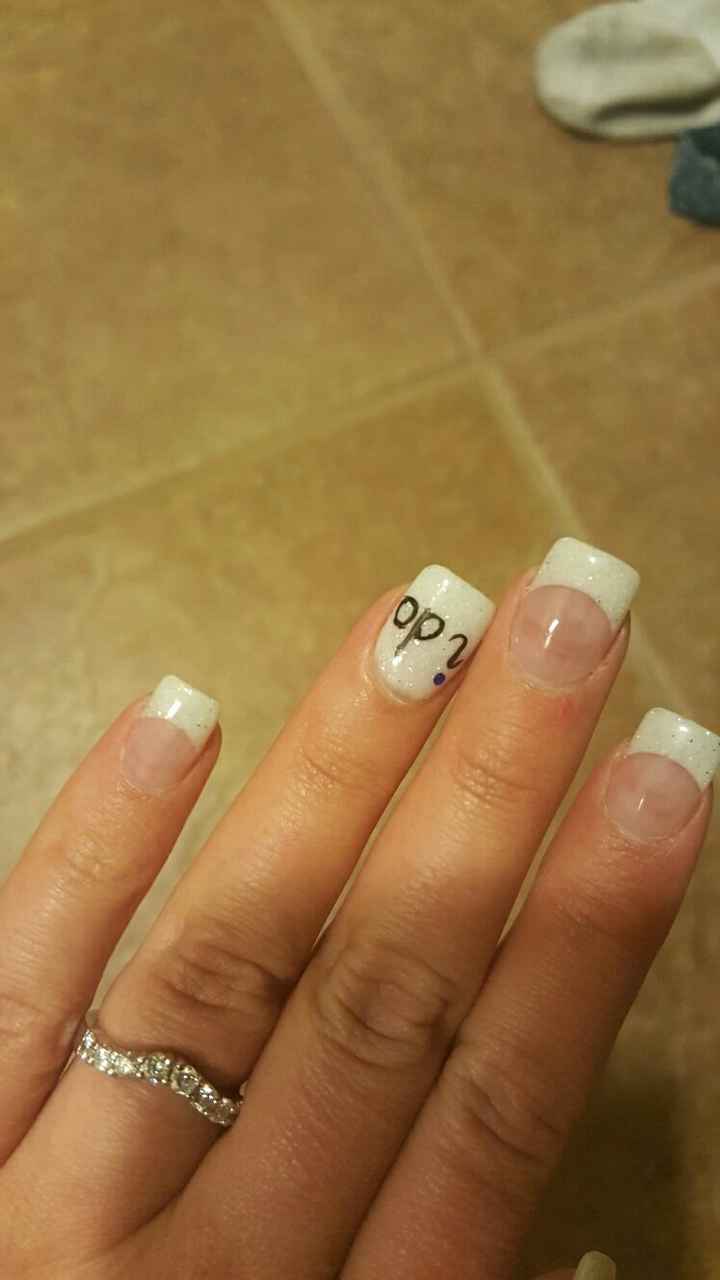 bridal nail color