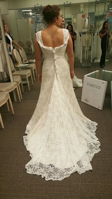 What was your least favorite wedding dress on you?
