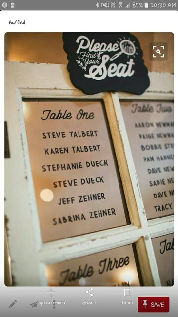 Seating Chart Inspirations