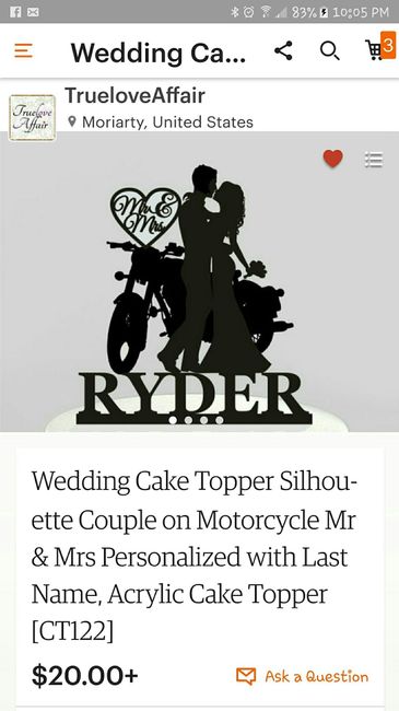 Cake Topper Question