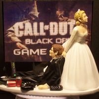 Stuck between two cake toppers... ahhh