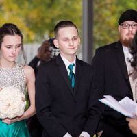 My vows to our 2 oldest. Our daughter was crying her eyes out. So of course I did too. 