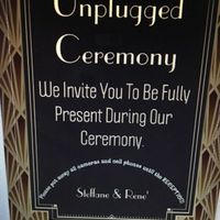 Unplugged ceremony sign rude?