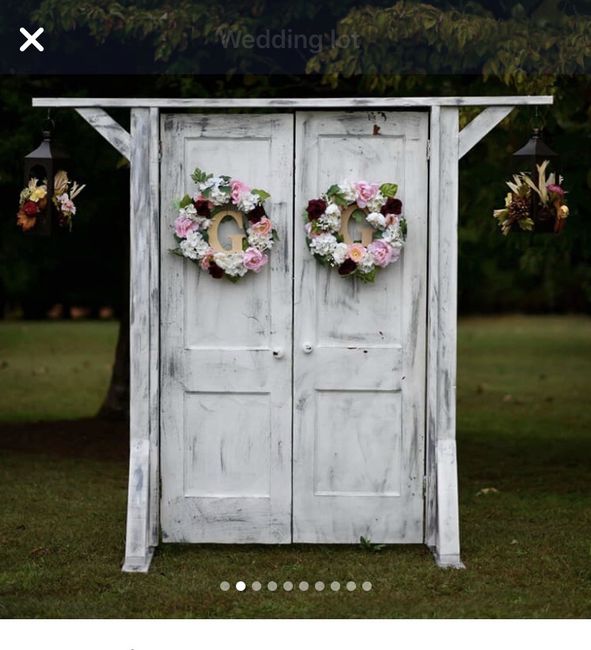 Wedding ceremony entrance doors 1