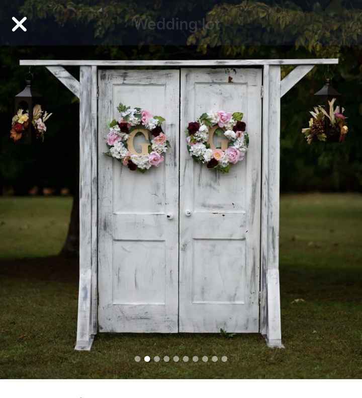 Wedding ceremony entrance doors - 1