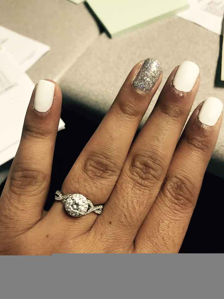 Got emotional getting my nails done for my shower!!!
