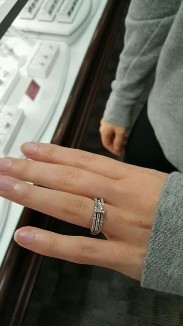 How do you or plan to wear your wedding and e- ring?