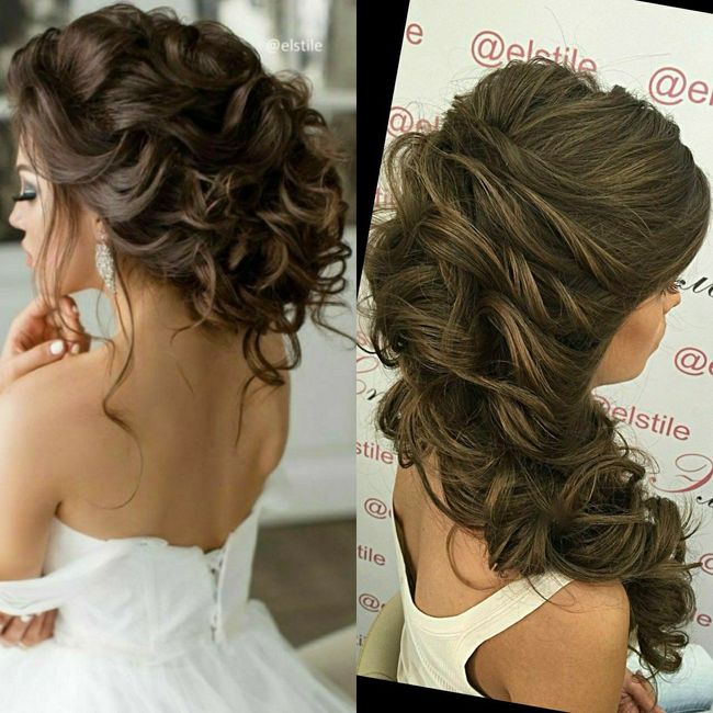 Up do or long and flowing hair?