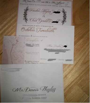 Invitations are no longer my problem! *UPDATE WITH PICS*