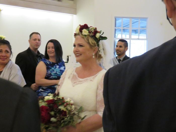 Brides walking down the aisle solo 2