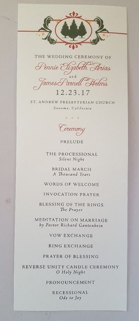 Ceremony Questions 1