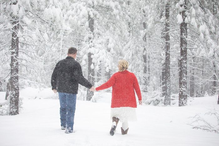 Wedding Photos in snow 1