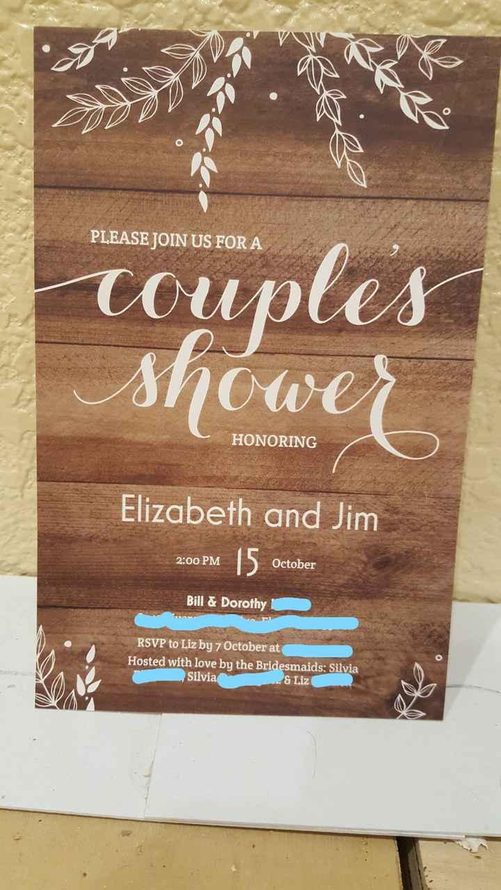 Shower invitation