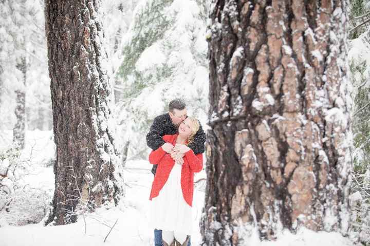 Wedding Photos in snow - 2