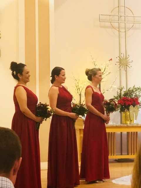  Desperate for deep red bridesmaids dresses! - 1