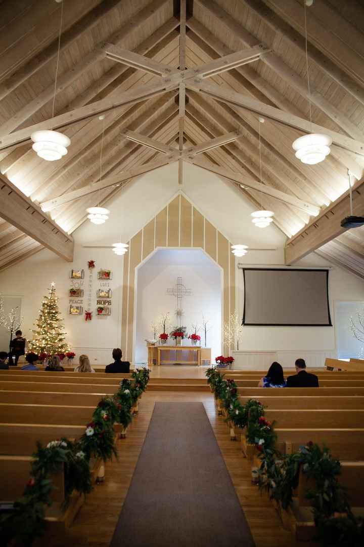 The church before the ceremony