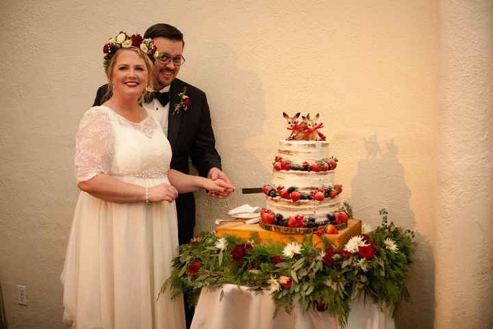 Cutting the cake