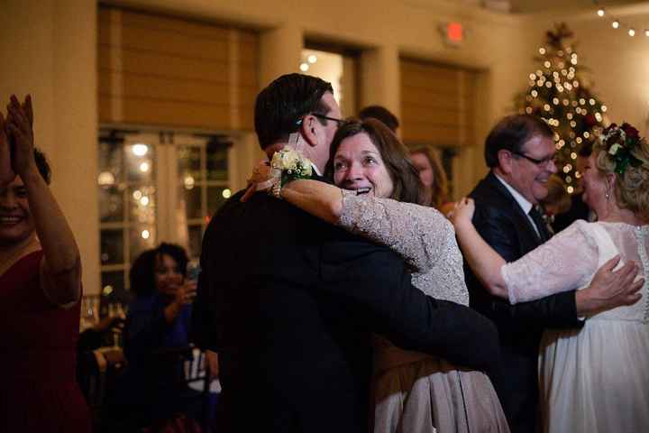 One of my favorite memories of how our First Dance ended - look at his mom and dad!
