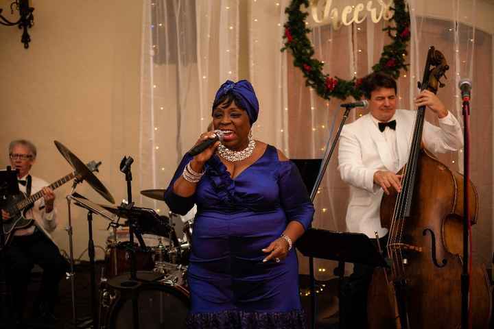 The dance party kicked off with this amazing lady - she was a hit!  We had them perform swing, 50's,
