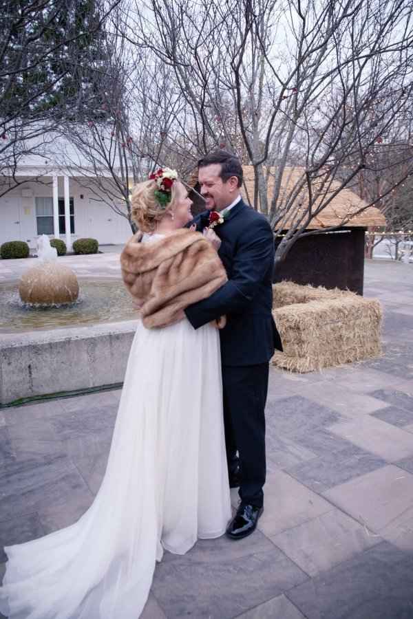 Chiffon dress in winter - 3