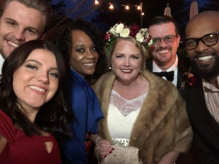 Wearing a faux fur wrap during indoor ceremony? 3