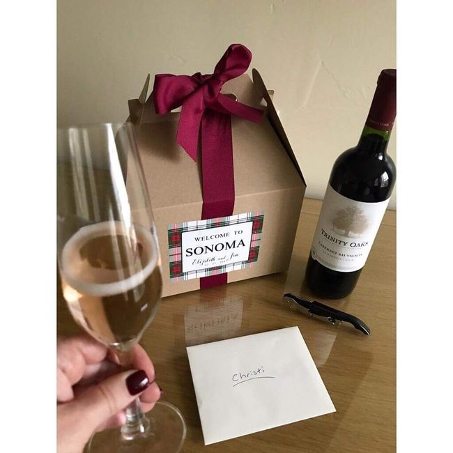 What do people put in a bag for overnight guests? 2