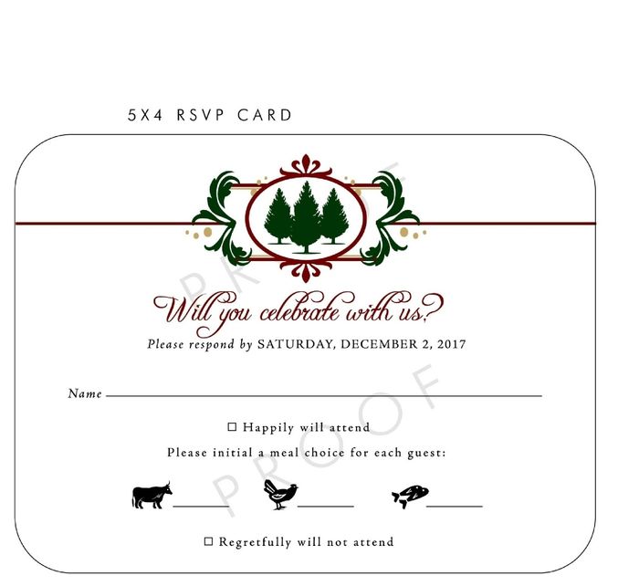 Menu Cards with Invitations? - 1
