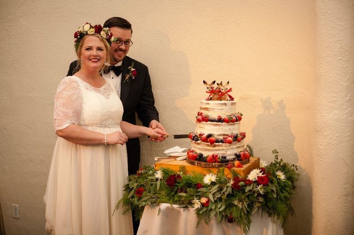 Cutting the cake