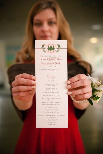 Programs for the wedding? - 3